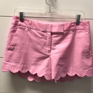 J. Crew Factory scalloped shorts